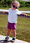 3 years old, at the Kennedy Space Center